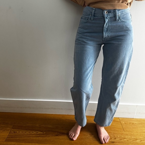 BDG URBAN OUTFITTERS LIGHT BLUE CURVED FIT JEANS - 28 - Picture 5 of 16